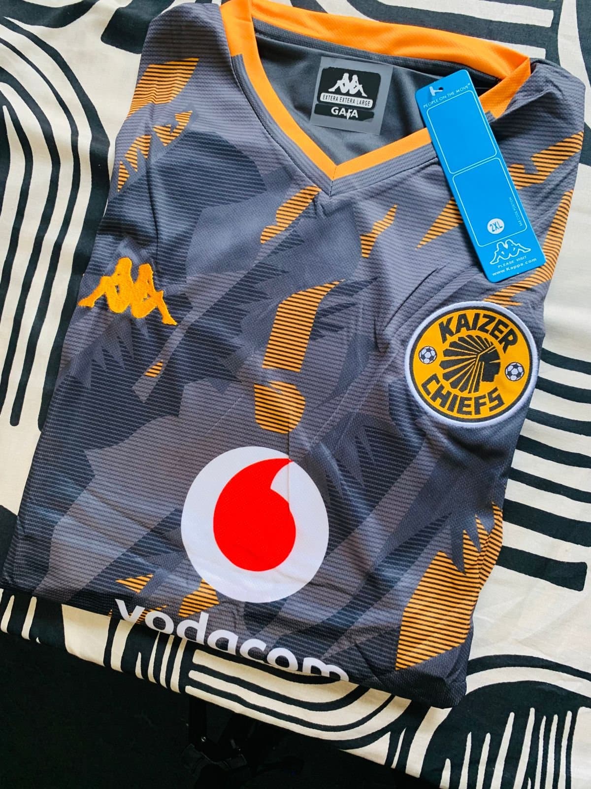 Kappa Kaizer Chiefs Home Jersey 2023 — Grey, Size S-XXL