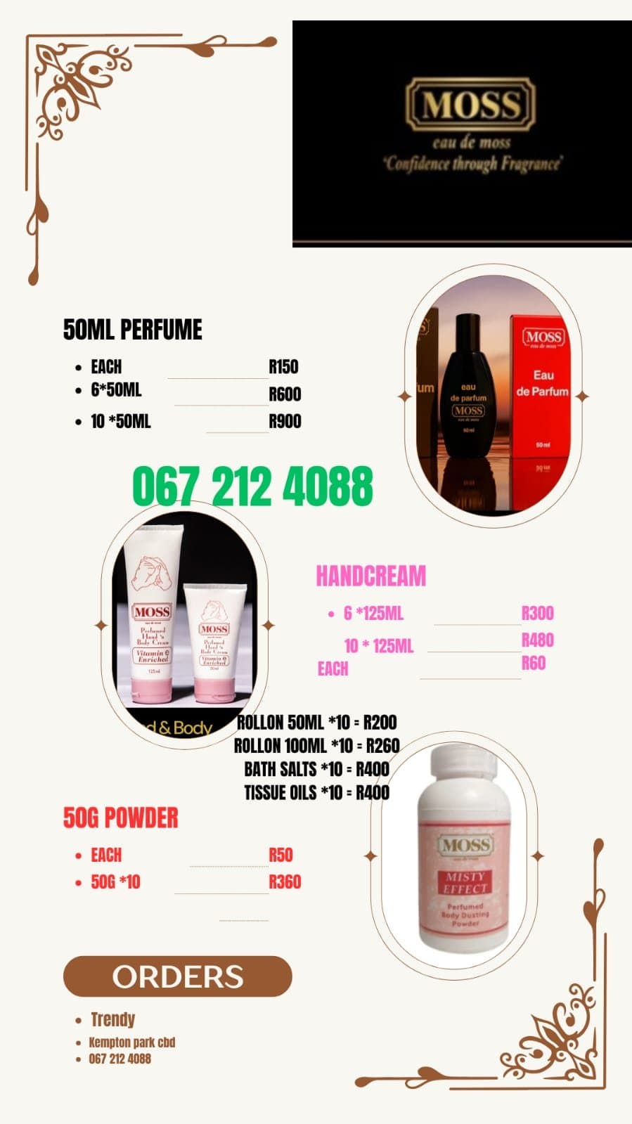 Moss perfumes for Resellers