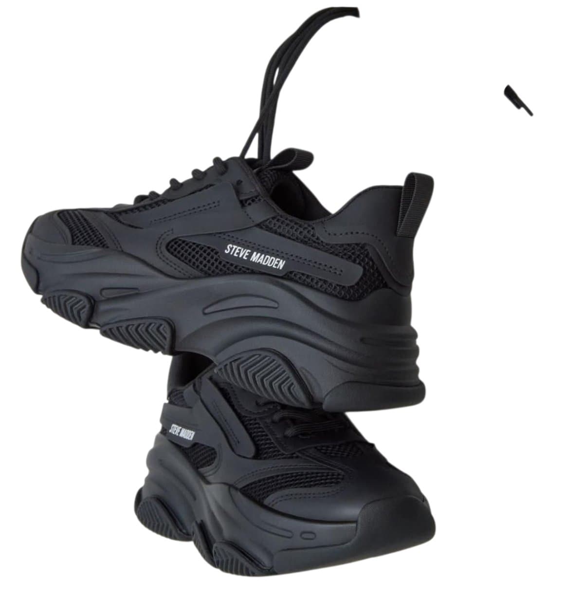 Steve Madden Chunky Sneakers — Black, Unisex, Size 6-12